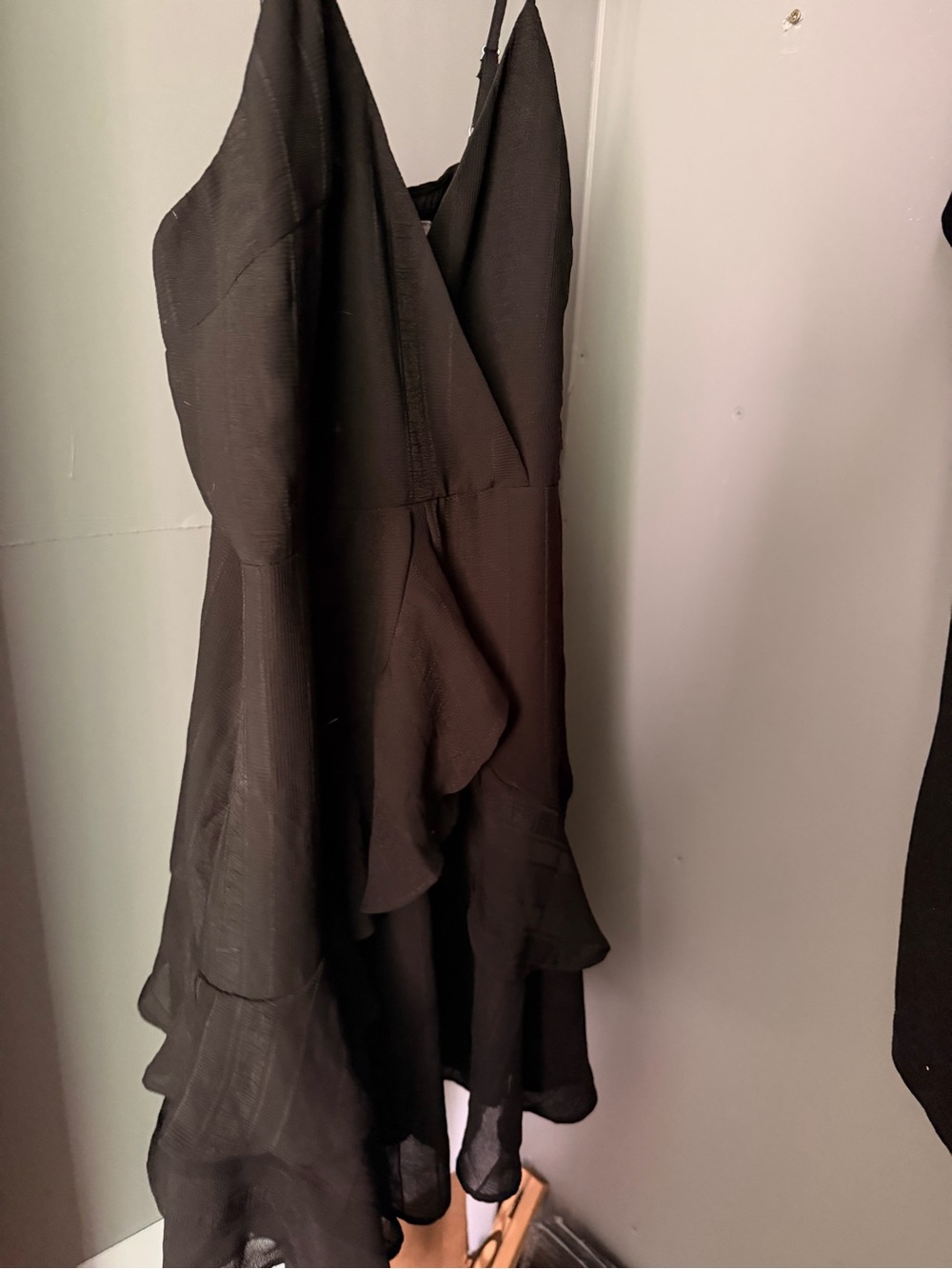Black Ruffled Dress